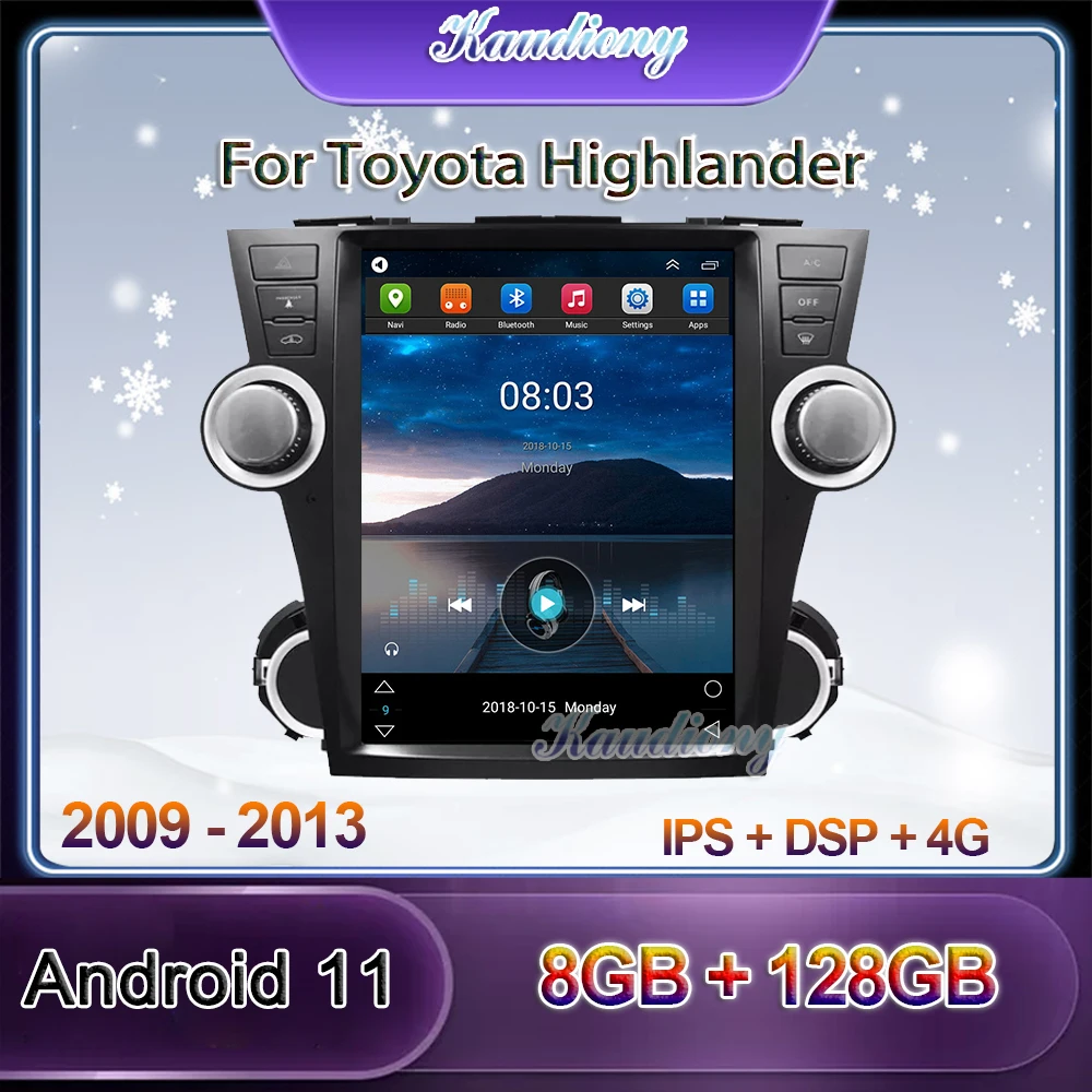 Kaudiony 12.1" Tesla Style Android 10.0 Car Radio For Toyota Highlander Car DVD Multimedia Player Auto GPS Navigation 2009-2013
Kaudiony 12.1" Tesla Style Android 10.0 Car Radio For Toyota Highlander Car DVD Multimedia Player Auto GPS Navigation 2009-2013