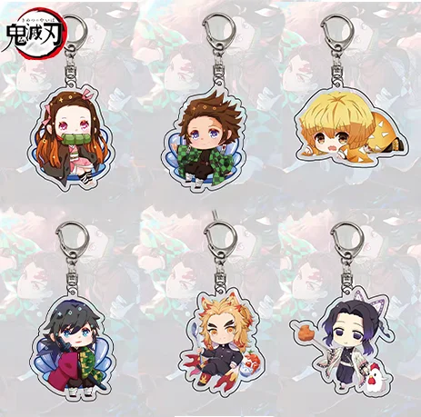 Anime Demon Slayer Keychain Acrylic Kimetsu no Yaiba Blade of Ghost Keychains Key Cover Chain Keyring Jewelry Accessories Gifts
Anime Demon Slayer Keychain Acrylic Kimetsu no Yaiba Blade of Ghost Keychains Key Cover Chain Keyring Jewelry Accessories Gifts