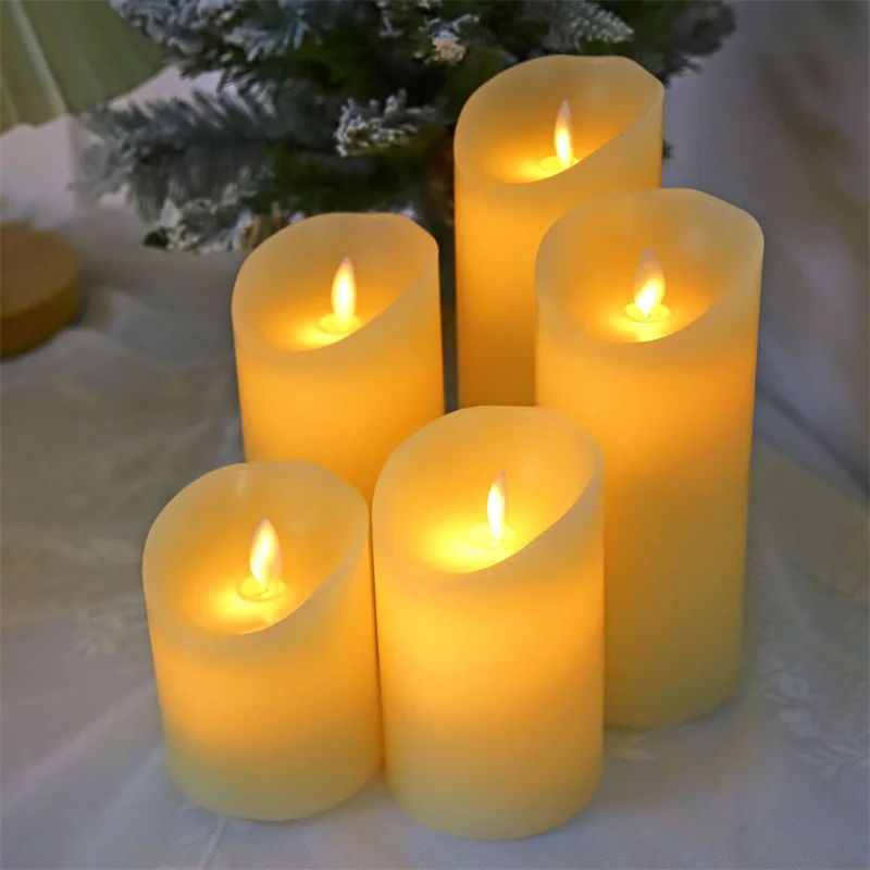 

Flickering Flameless Pillar LED Candle Night Light Easter Candle Wedding Decoration Accessories Home Decor свечи восковые New