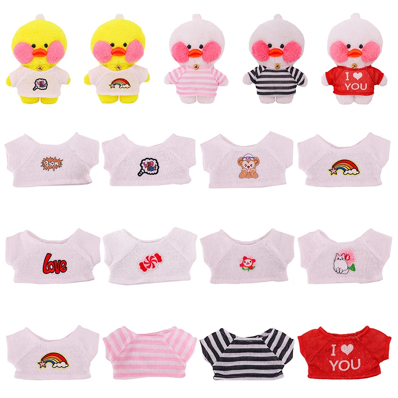 Cute 30cm Lalafanfan Cafe Duck Clothes Little Yellow Duck Clothes Knitted Short Sleeves For 30cm Hyaluronic Acid Duck Plush Doll
Cute 30cm Lalafanfan Cafe Duck Clothes Little Yellow Duck Clothes Knitted Short Sleeves For 30cm Hyaluronic Acid Duck Plush Doll