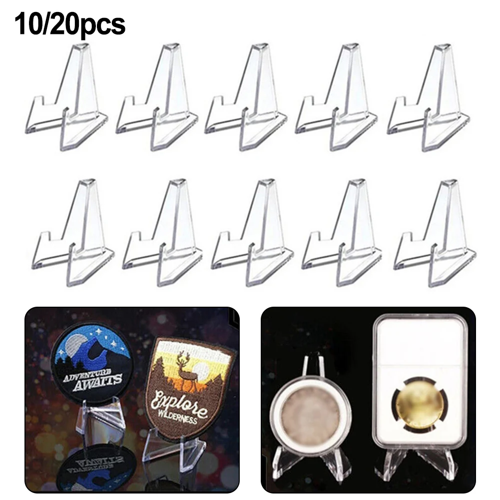 10/20pcs Acrylic Display Stand Transparent Triangle Commemorative Coin Watch Holder Rack For Exhibitions Shelf Home Decoration
10/20pcs Acrylic Display Stand Transparent Triangle Commemorative Coin Watch Holder Rack For Exhibitions Shelf Home Decoration
