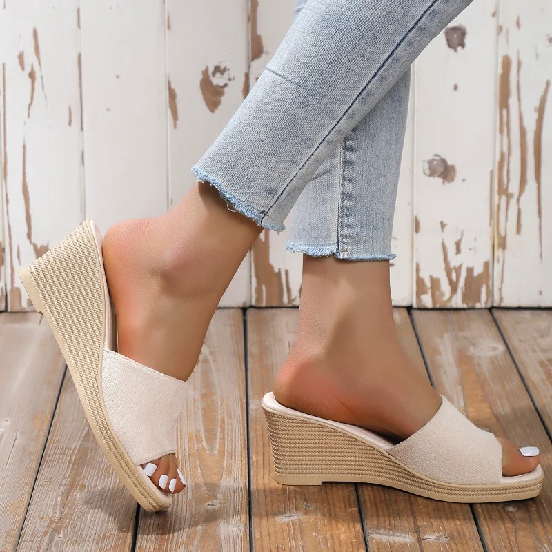 Women's Platform Slippers 2023 Summer Plus Size Female Shoes New Roman Peep Toe Wedge Women's Slippers Casual Ladies Sandals
Women's Platform Slippers 2023 Summer Plus Size Female Shoes New Roman Peep Toe Wedge Women's Slippers Casual Ladies Sandals
