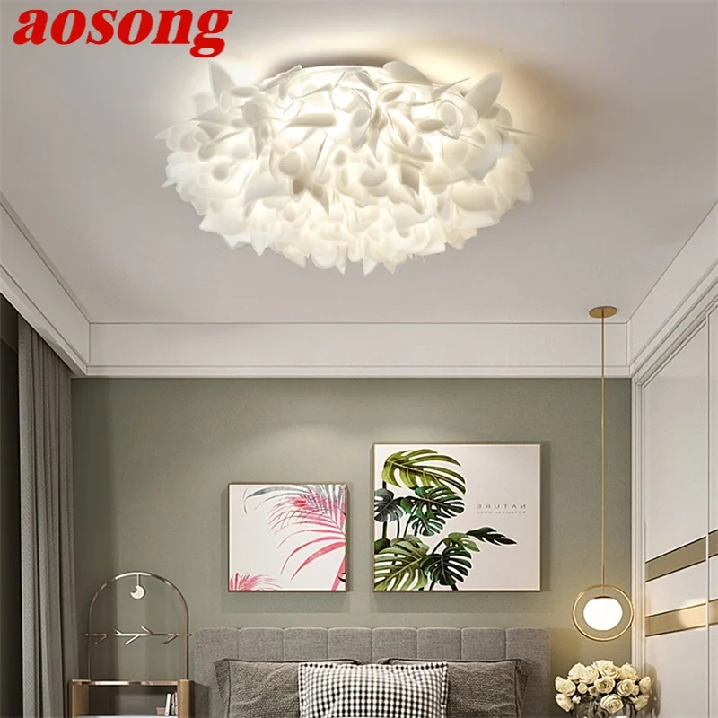 AOSONG Nordic Ceiling Lamp Dimming Modern LED Creative Romantic Decorative Fixtures For Dining Room Bedroom
AOSONG Nordic Ceiling Lamp Dimming Modern LED Creative Romantic Decorative Fixtures For Dining Room Bedroom