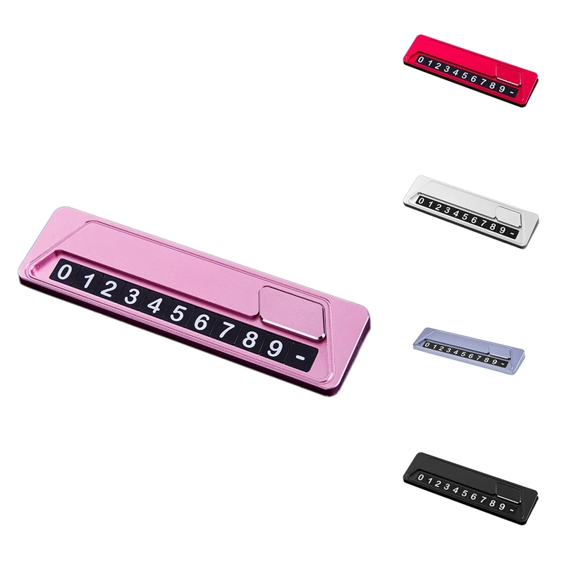 Car Number Plate Stickers Temporary Parking Phone Number Plate Card Metal Numbers Sign for Car Parking Decoration
Car Number Plate Stickers Temporary Parking Phone Number Plate Card Metal Numbers Sign for Car Parking Decoration
