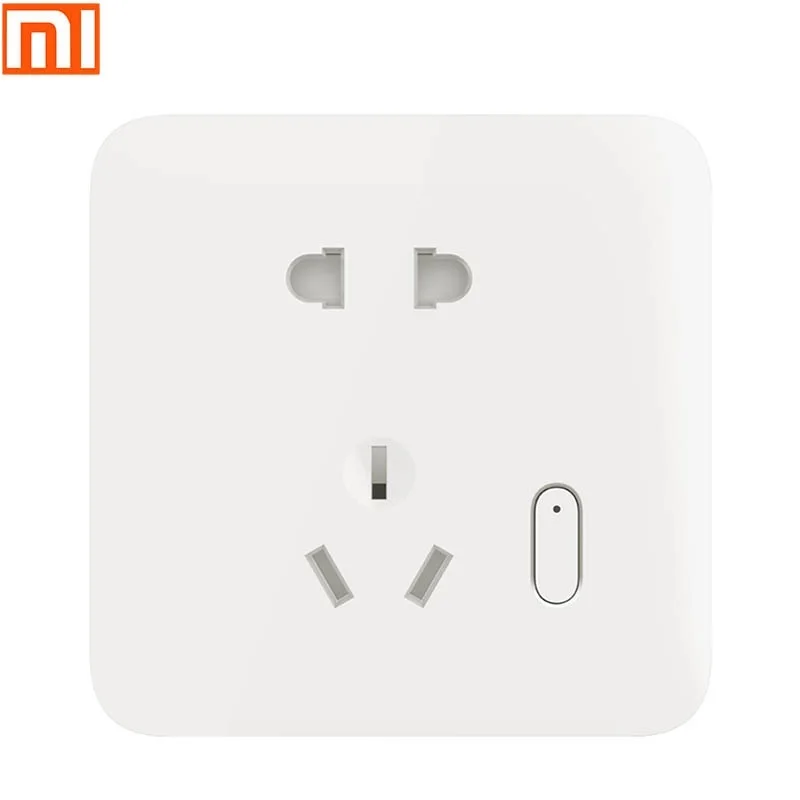 

Original Xiaomi Smart socket App Mijia power switch enchufe de pared inteligente control remoto por voz, actualización OTA