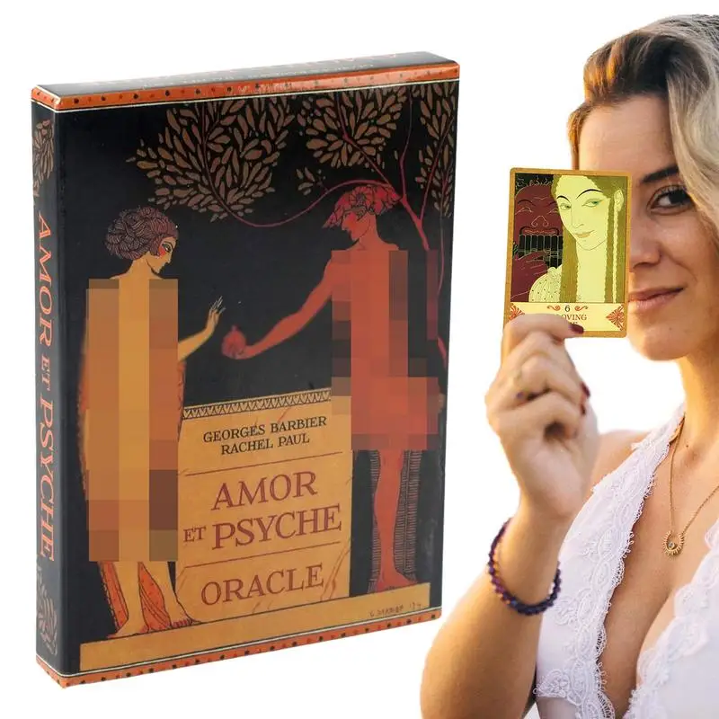 

Amor Et Psyche Oracle Cards Deck Game English Version PDF Guidebook Magical Fate Divination Oracle Card for Personal Famlily Use