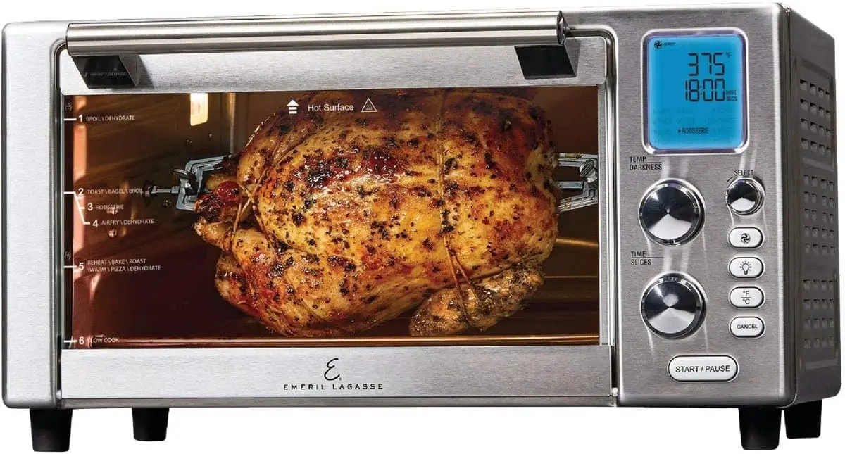 Air Fryer Oven | 2020 Model | Special Edition | 9-in-1 Multi Cooker | Free Emeril\u2019s Recipe Book Included |Digital Display,
Air Fryer Oven | 2020 Model | Special Edition | 9-in-1 Multi Cooker | Free Emeril\u2019s Recipe Book Included |Digital Display,