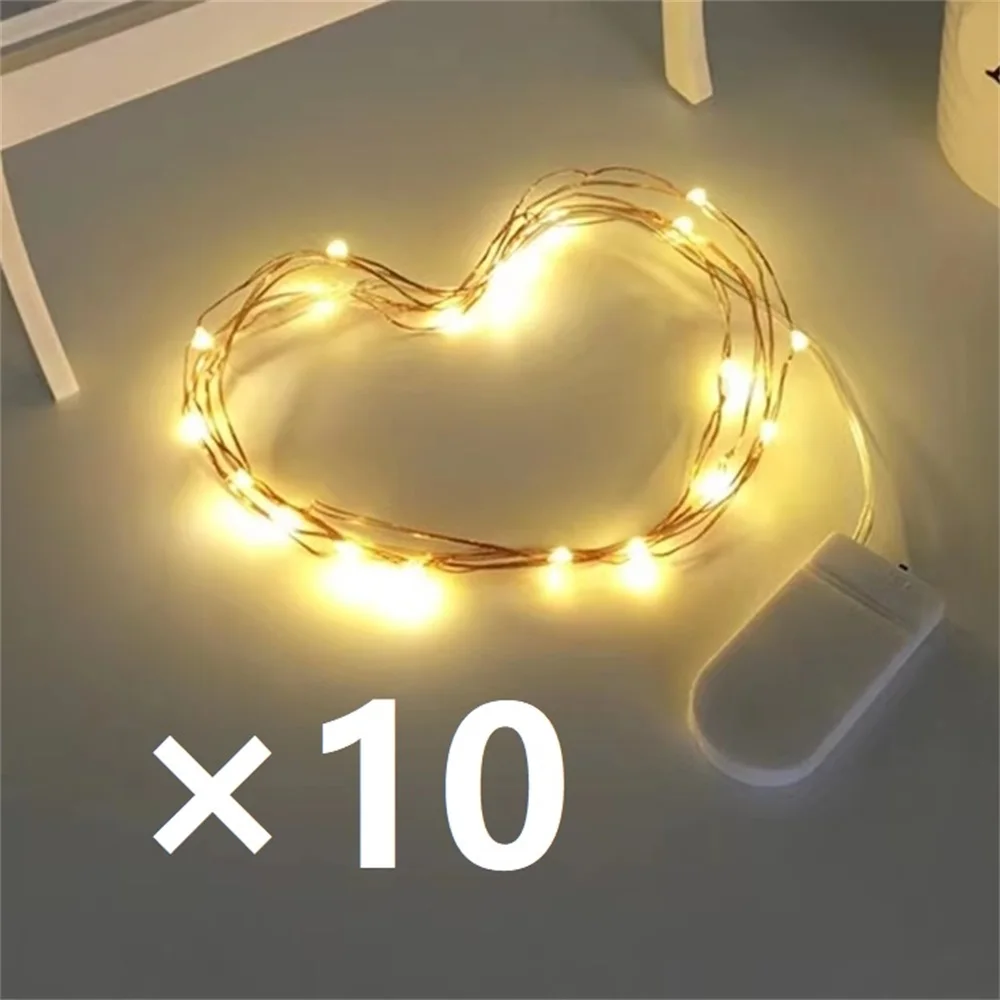 10pcs with battery LED copper wire waterproof string lights DIY fairy lights Christmas garland wedding party holiday decoration
10pcs with battery LED copper wire waterproof string lights DIY fairy lights Christmas garland wedding party holiday decoration