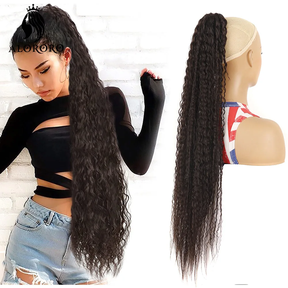 30Inch Synthetic Corn Wavy Long Ponytail Hairpiece Wrap on Clip Hair Extensions Ombre Brown Pony Tail Blonde Fack Hair Alororo
30Inch Synthetic Corn Wavy Long Ponytail Hairpiece Wrap on Clip Hair Extensions Ombre Brown Pony Tail Blonde Fack Hair Alororo