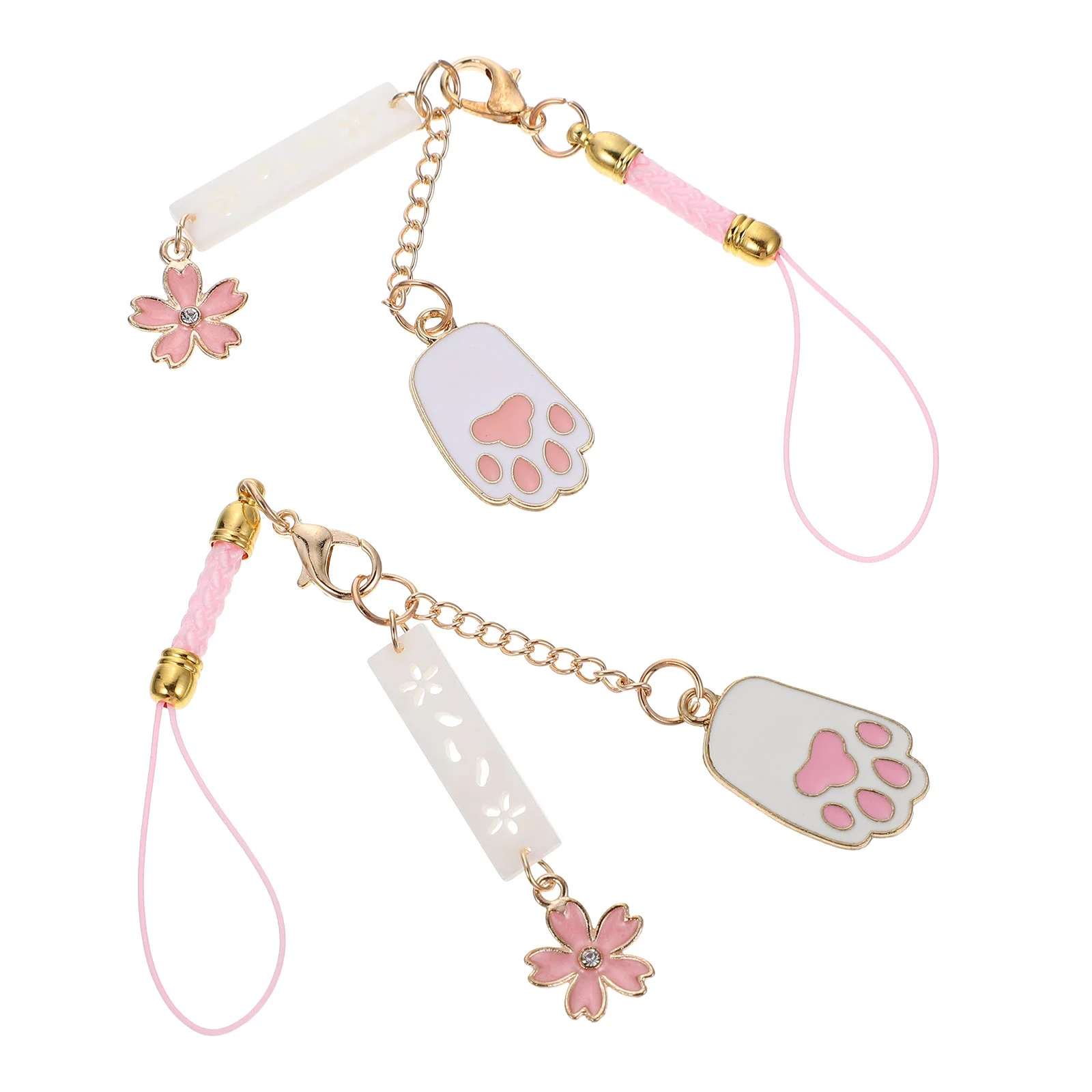 2 Pcs Pendant Chain Wristlet Creative Hanging Decor Bag Cherry Blossoms Chic Cellphone Alloy Anti-lost Mobile
2 Pcs Pendant Chain Wristlet Creative Hanging Decor Bag Cherry Blossoms Chic Cellphone Alloy Anti-lost Mobile