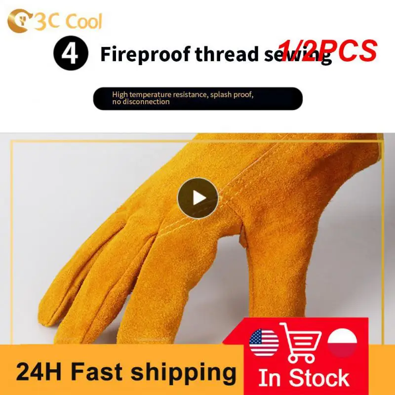 1/2PCS Garden Work Gloves Flex Grip Tough Cowhide Driver Safety Welding Hunting Hiking Farm Gardening Driving Gloves For Men
1/2PCS Garden Work Gloves Flex Grip Tough Cowhide Driver Safety Welding Hunting Hiking Farm Gardening Driving Gloves For Men