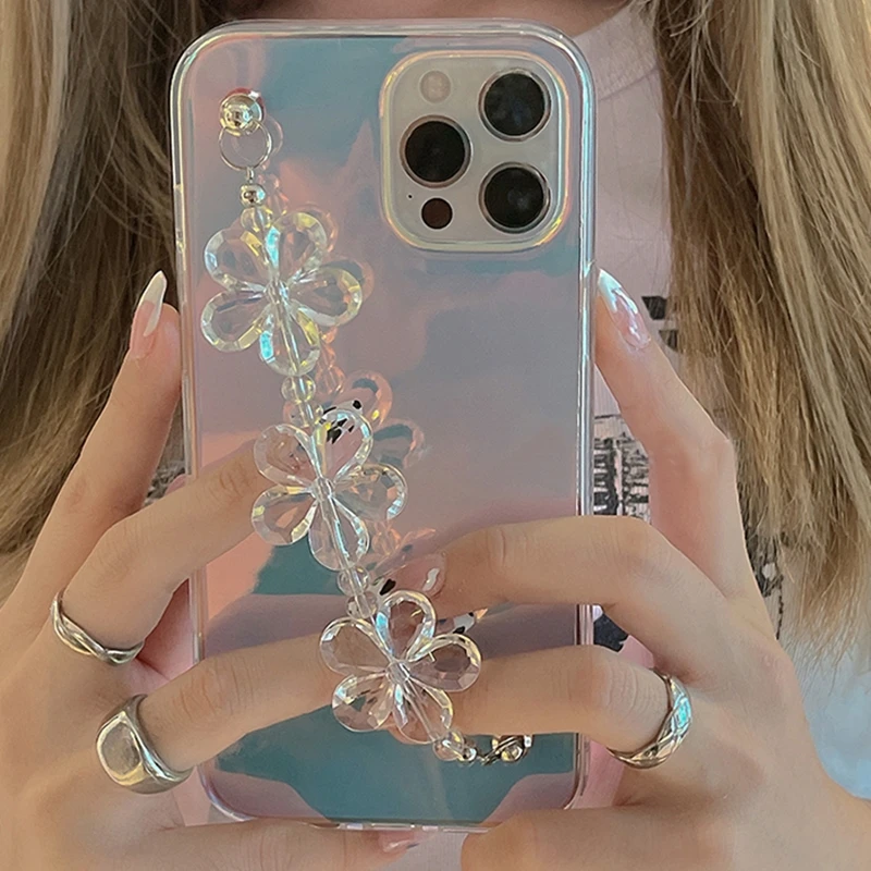 INS Laser Transparent Silicone Phone Case for iphone 14 12 13 Pro Max 11 MiNi XR X XS 7 8 plus SE 3D Flower Wrist Chain Cover
INS Laser Transparent Silicone Phone Case for iphone 14 12 13 Pro Max 11 MiNi XR X XS 7 8 plus SE 3D Flower Wrist Chain Cover