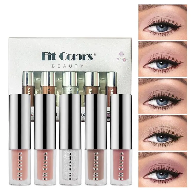 5pcs Low-saturation Matte Liquid Eyeshadow Velvet Contouring Shadow Pigments Eye Cheek Dual-use Long Lasting Professional Makeup
5pcs Low-saturation Matte Liquid Eyeshadow Velvet Contouring Shadow Pigments Eye Cheek Dual-use Long Lasting Professional Makeup