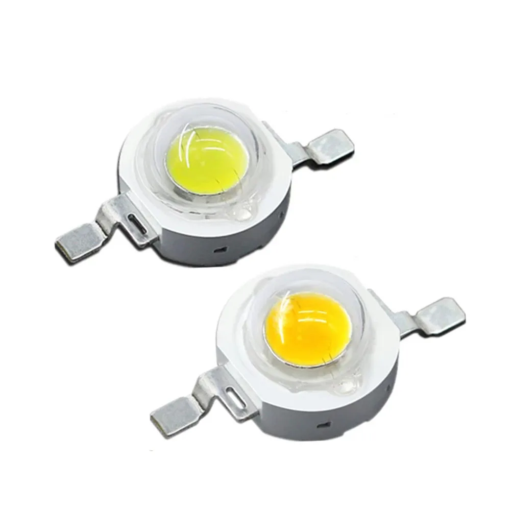 

LED Lumen Lamp Beads Set 1W 3W Light Warm White 220-240LM 3.0-3.4V 180 Degrees Beam Angle Lighting Accessories