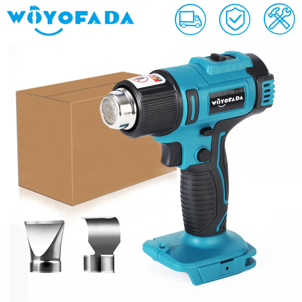 Cordless Handheld Hot Air Gun Machine Heating Equipment Temperatures Adjustable DIY Power Tool with 2 Nozzles (No Battery)
Cordless Handheld Hot Air Gun Machine Heating Equipment Temperatures Adjustable DIY Power Tool with 2 Nozzles (No Battery)