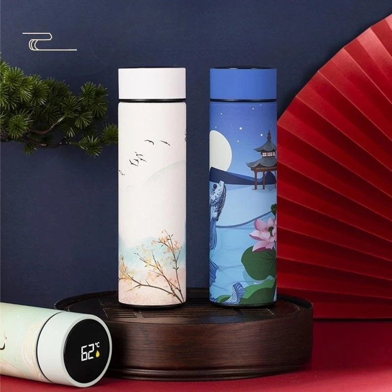 Chinese Style Thermo Bottle Cup Smart Temperature Display Potable Heat Hold Vacuum Flask For Thermos Mug Cups 480ML 
Chinese Style Thermo Bottle Cup Smart Temperature Display Potable Heat Hold Vacuum Flask For Thermos Mug Cups 480ML