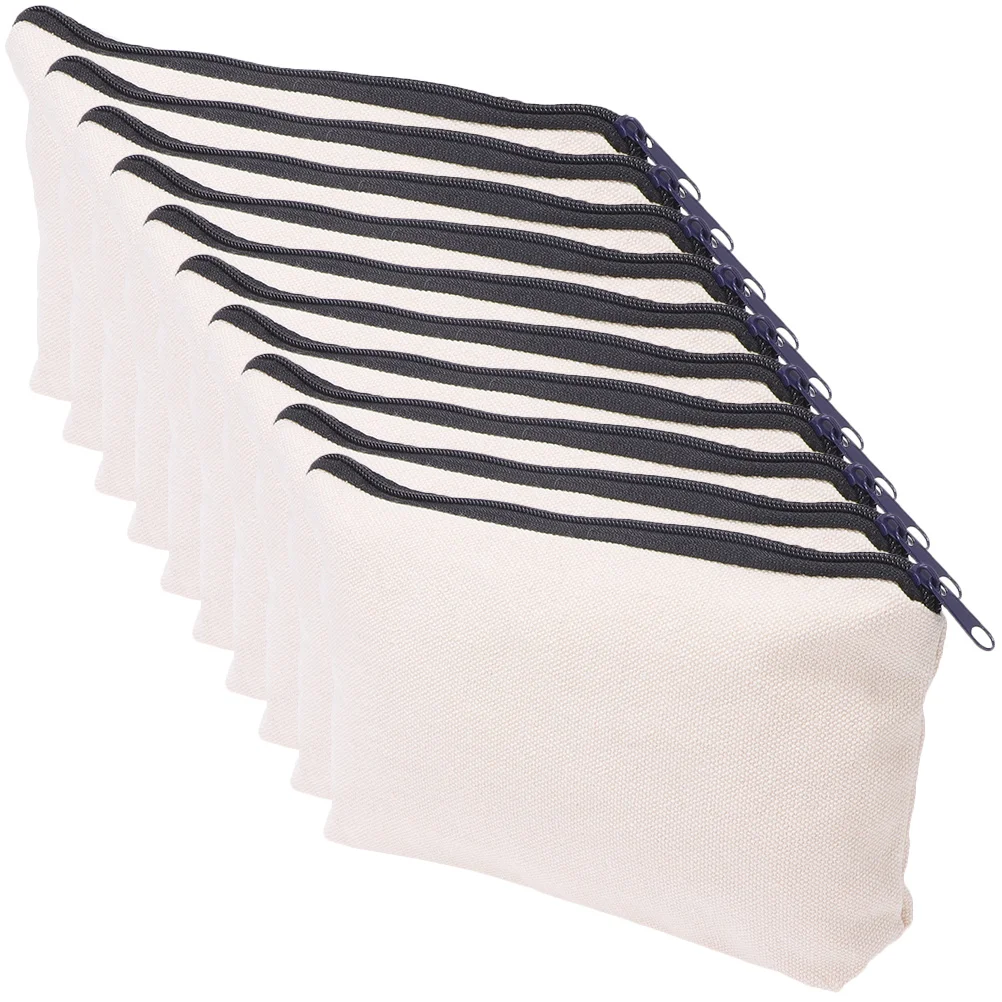 10 Pcs Canvas Case Blank Makeup Bag Small Zipper Bags Aesthetic Bulk Toiletries
10 Pcs Canvas Case Blank Makeup Bag Small Zipper Bags Aesthetic Bulk Toiletries