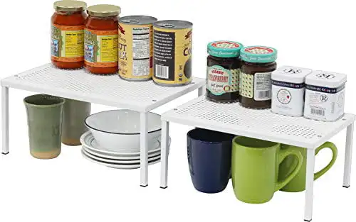 SimpleHouseware расширяемый Штабелируемый кухонный шкаф и стойка-органайзер, белый
SimpleHouseware расширяемый Штабелируемый кухонный шкаф и стойка-органайзер, белый