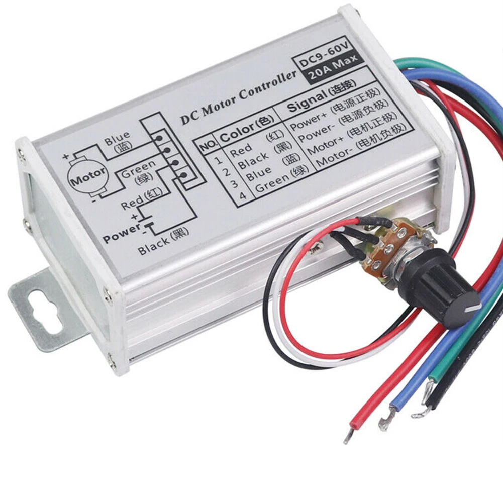 CCM5S DC Motor Speed Controller With Metal Shell DC 9V-60V 12V 24V 36V 48V 60V 20A PWM Regulator Driver Adjustable Current
CCM5S DC Motor Speed Controller With Metal Shell DC 9V-60V 12V 24V 36V 48V 60V 20A PWM Regulator Driver Adjustable Current