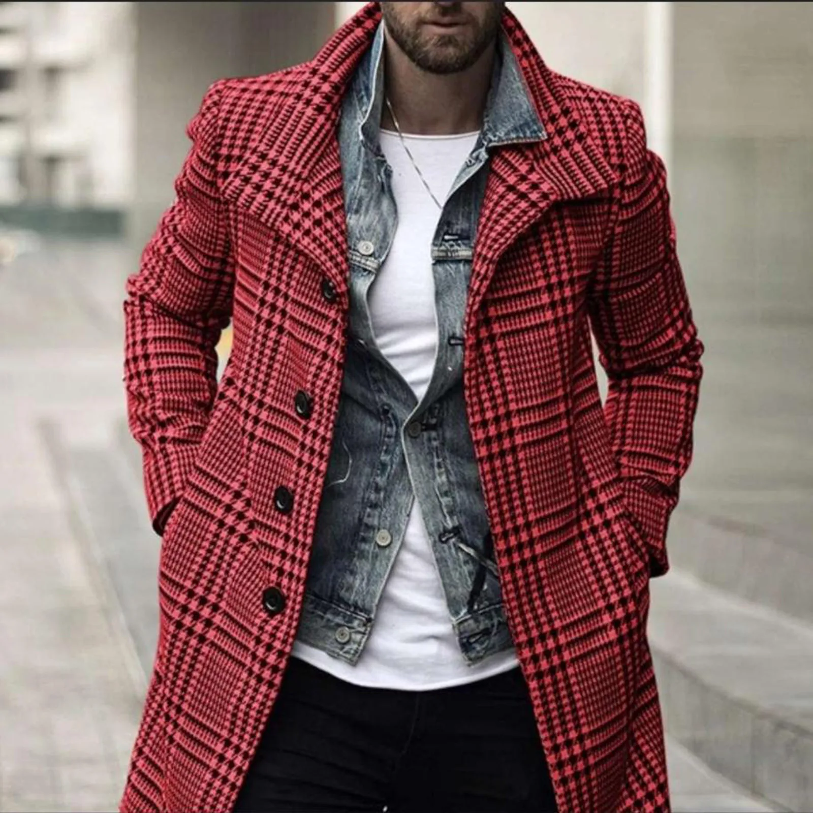 Men's Fashion Coat New British Style Solid Color Warm Long Coat 2021 Winter Male Casual Woolen Overcoat roupas masculinas
Men's Fashion Coat New British Style Solid Color Warm Long Coat 2021 Winter Male Casual Woolen Overcoat roupas masculinas
