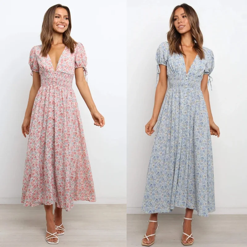 2022European and American Spring and Summer New Sexy DeepvWomen's Elastic Bandage Printed Dress
2022European and American Spring and Summer New Sexy DeepvWomen's Elastic Bandage Printed Dress