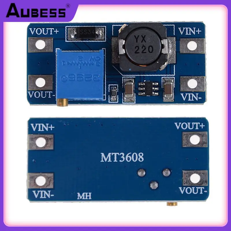 

Boost Step-up Board 2a Dc-dc Step Up Converter Adjustable Mt3608 Boost Module Booster Input 3v/5v To 5v/9v/12v/24v