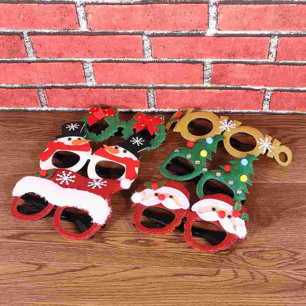 6pcs Glasses Xmas Photo Props Christmas Tree Glasses Novelty Party Glasses Christmas Costume Glitter Christmas Eyewear
6pcs Glasses Xmas Photo Props Christmas Tree Glasses Novelty Party Glasses Christmas Costume Glitter Christmas Eyewear