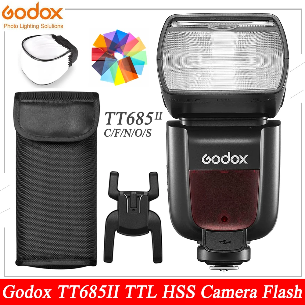 Вспышка Godox TT685II TT685IIC TT685IIN TT685IIS TT685IIF TT685O TTL HSS для камеры Canon Nikon Sony Fuji Olympus
Вспышка Godox TT685II TT685IIC TT685IIN TT685IIS TT685IIF TT685O TTL HSS для камеры Canon Nikon Sony Fuji Olympus