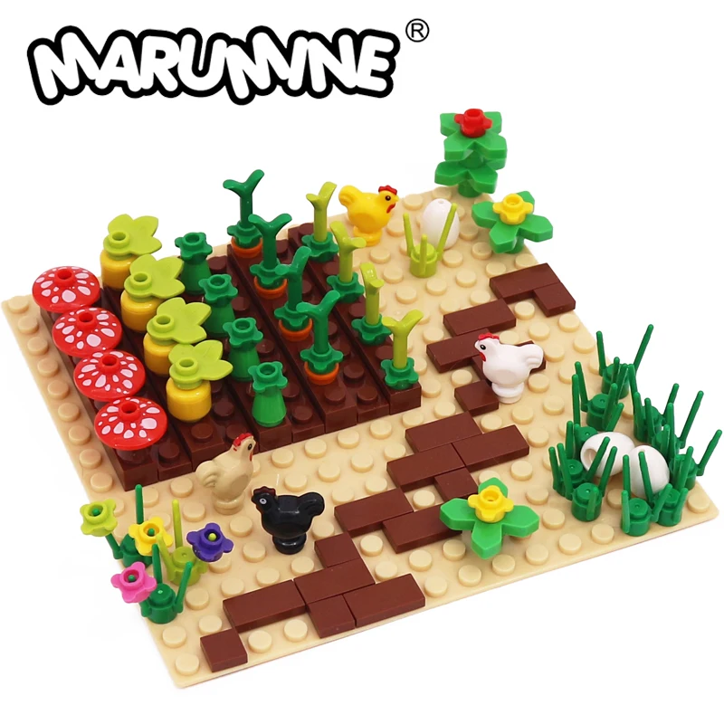 Marumine 109PCS Animal Parts Set MOC Orchard Chicken Farm Vegetable Corn Radish Baseplate Brick Building Blocks DIY Creative Toy
Marumine 109PCS Animal Parts Set MOC Orchard Chicken Farm Vegetable Corn Radish Baseplate Brick Building Blocks DIY Creative Toy