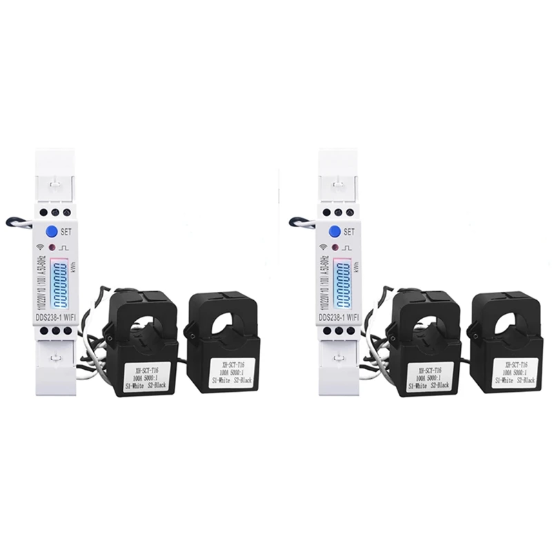 2 шт., 2-фазные 3 провода 110 В + 110 В А, Din-рейка 18 мм, Wi-Fi
2 шт., 2-фазные 3 провода 110 В + 110 В А, Din-рейка 18 мм, Wi-Fi