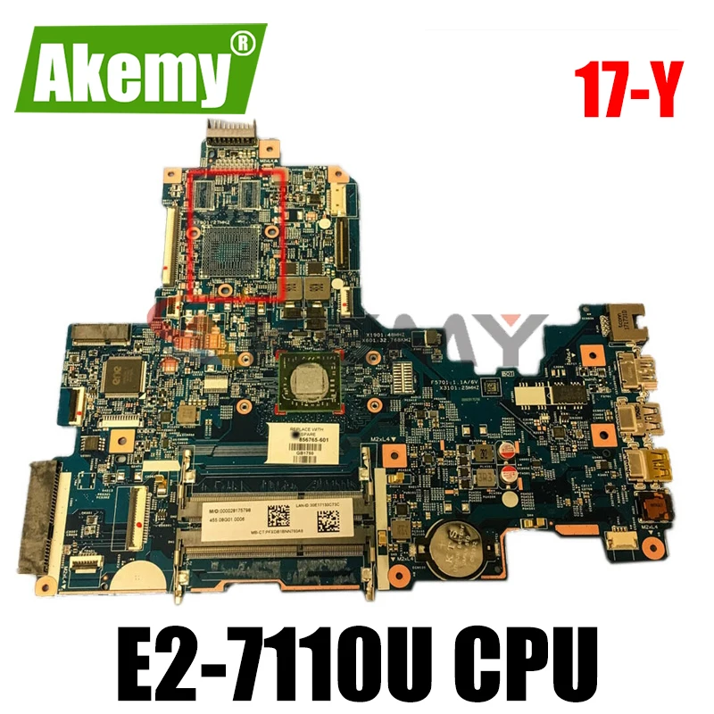 100% WORKING 856763-601 for HP 17-Y Laptop Motherboard 856763-001 E2-7110U CPU DDR3 448.08G03.0011 tested ok
100% WORKING 856763-601 for HP 17-Y Laptop Motherboard 856763-001 E2-7110U CPU DDR3 448.08G03.0011 tested ok