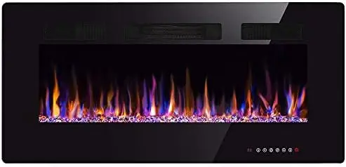 Fireplace in- Recessed and Mounted 1500W Fireplace Heater and Linear Fireplace with Timer/Multicolor Flames/Touch Screen/Remote
Fireplace in- Recessed and Mounted 1500W Fireplace Heater and Linear Fireplace with Timer/Multicolor Flames/Touch Screen/Remote