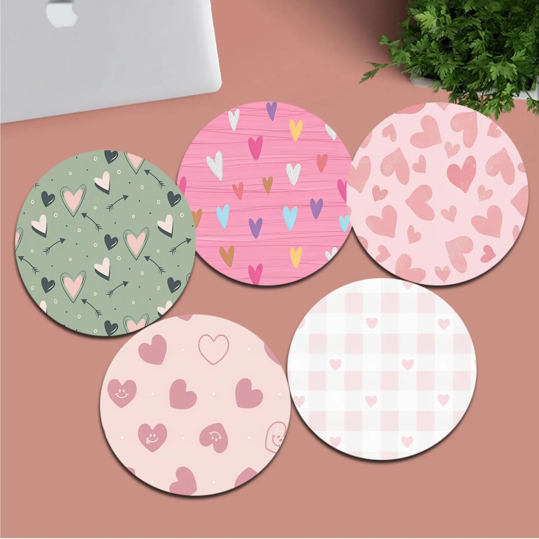 Pink Heart Love Round Custom Skin Office Student Gaming Thickened Writing Pad Non-slip Cushion Mouse Pad For Teen Girls Bedroom
Pink Heart Love Round Custom Skin Office Student Gaming Thickened Writing Pad Non-slip Cushion Mouse Pad For Teen Girls Bedroom