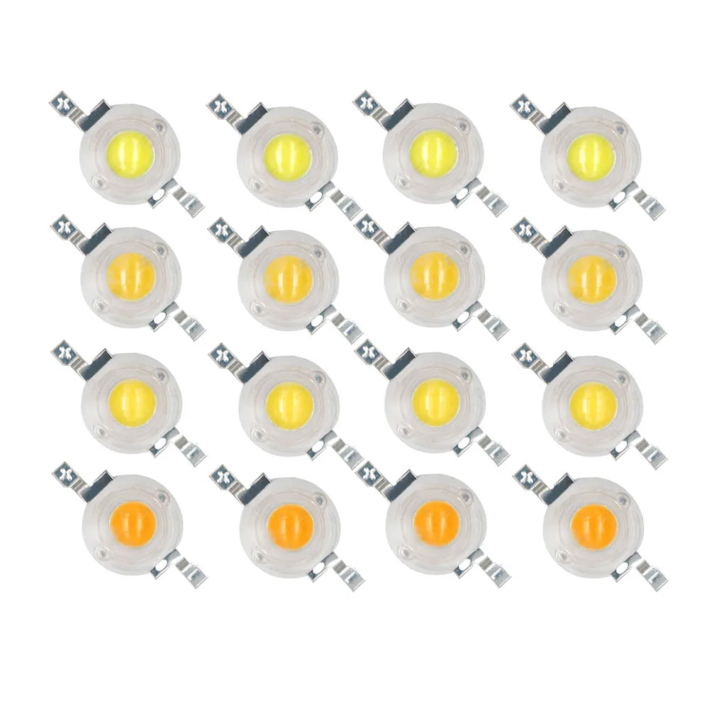 

50Pcs LED 1W 3W Bulbs High Power Lamp Beads Light Pure Chips 35mli 45mli 3V Pink 6500K Red Blue Green Yellow for Blubs Downlight