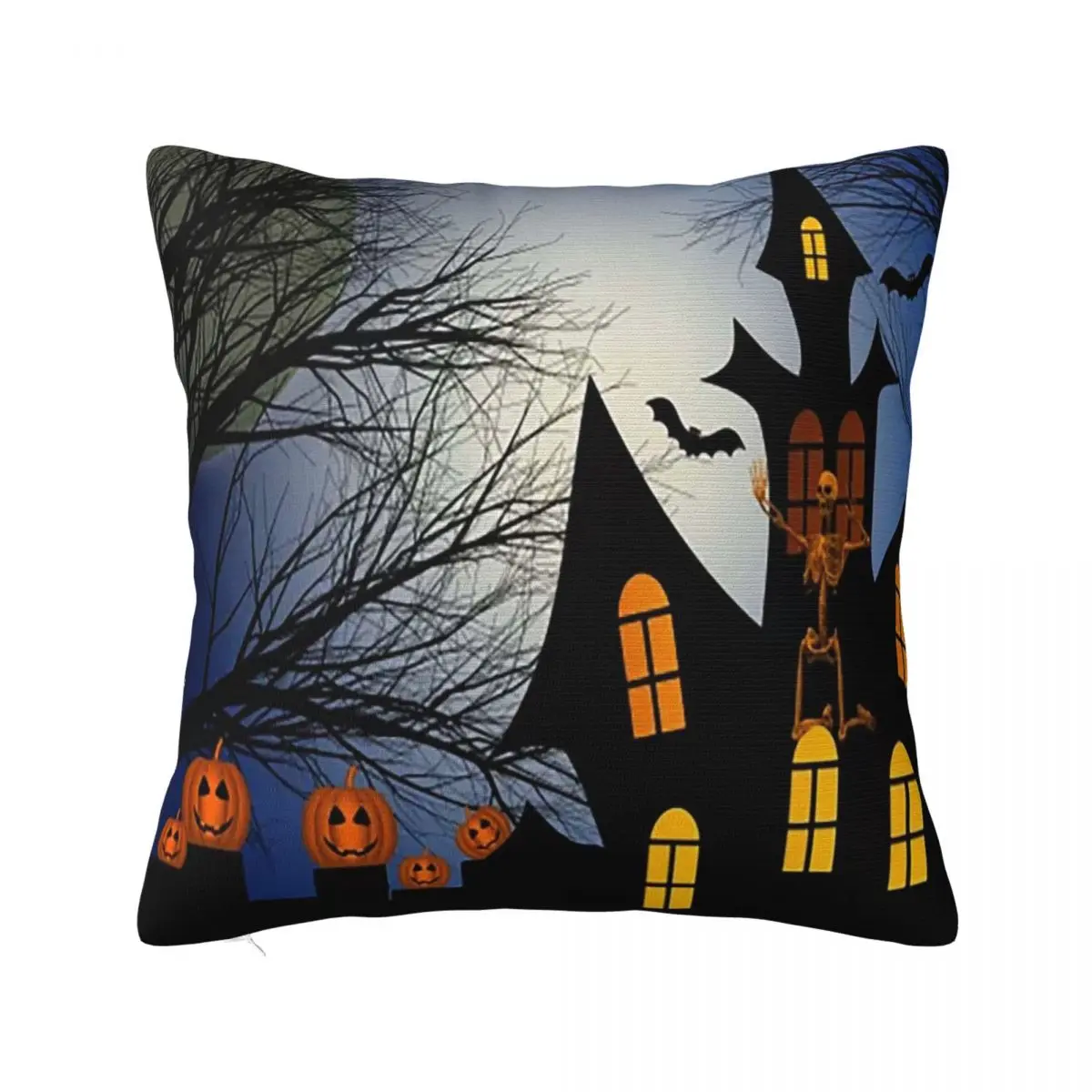 Halloween Pumpkins Pillowcase Soft Polyester Cushion Cover Gift Old Castle Ghost Throw Pillow Case Cover Home Square 18"
Halloween Pumpkins Pillowcase Soft Polyester Cushion Cover Gift Old Castle Ghost Throw Pillow Case Cover Home Square 18"
