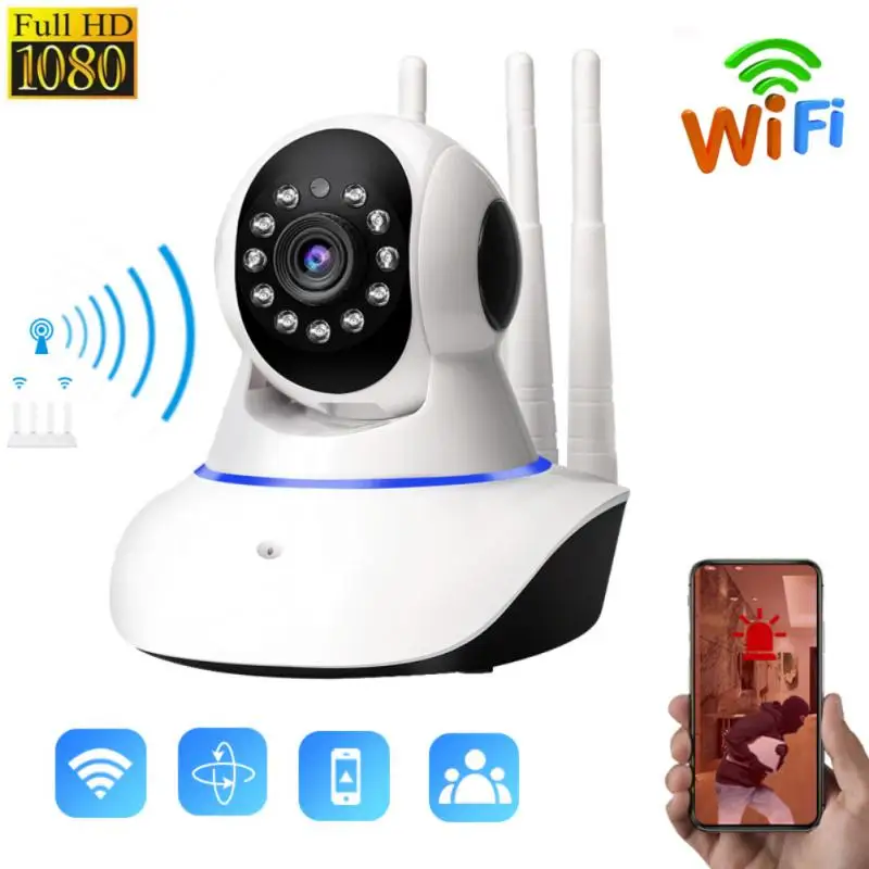 V380Pro Three Antenna Smart WiFi Wireless IP Camera Motion Detection Two-way Audio Cameras Night Vision Home Security CCTV Cam
V380Pro Three Antenna Smart WiFi Wireless IP Camera Motion Detection Two-way Audio Cameras Night Vision Home Security CCTV Cam