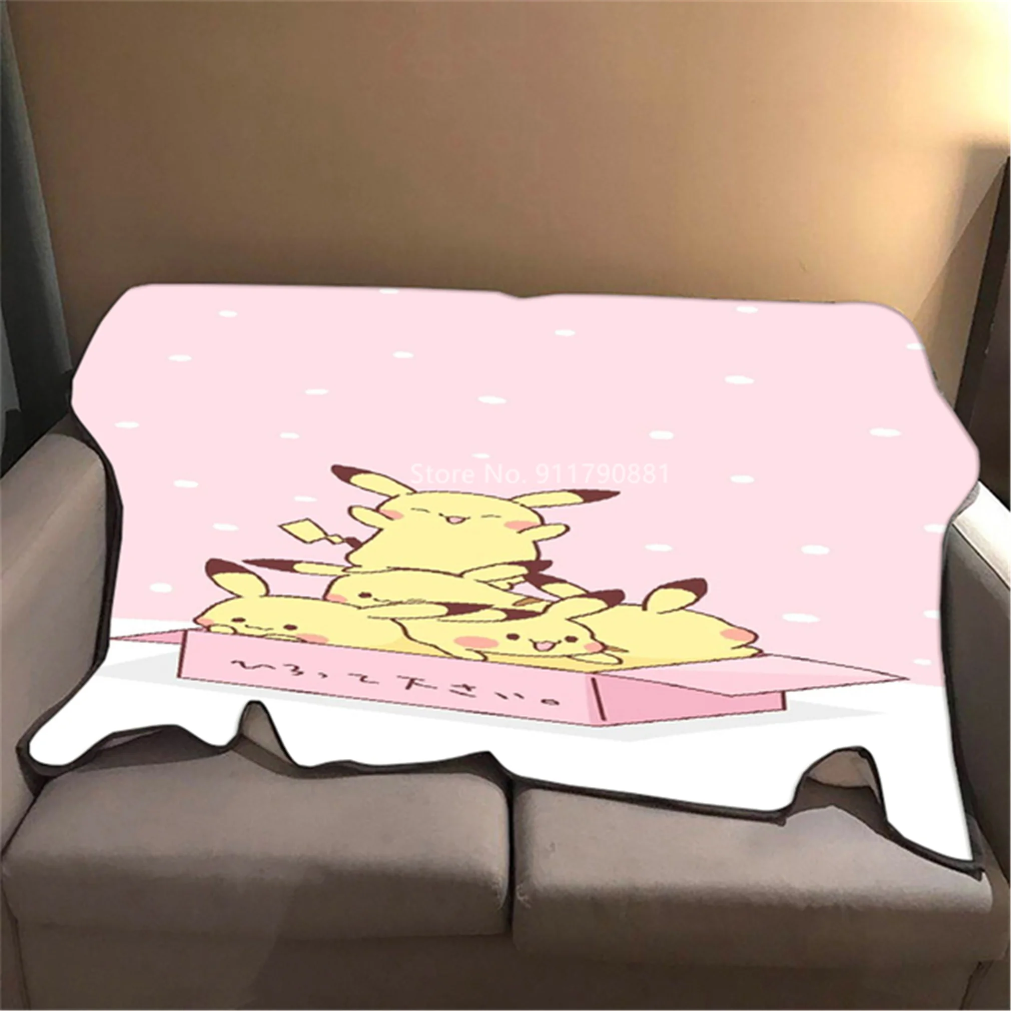Cartoon Pokemon Pikachu Koda Duck Color Printed Soft Blanket for Children and Adult Sofa Bedding Is Convenient and Practical
Cartoon Pokemon Pikachu Koda Duck Color Printed Soft Blanket for Children and Adult Sofa Bedding Is Convenient and Practical