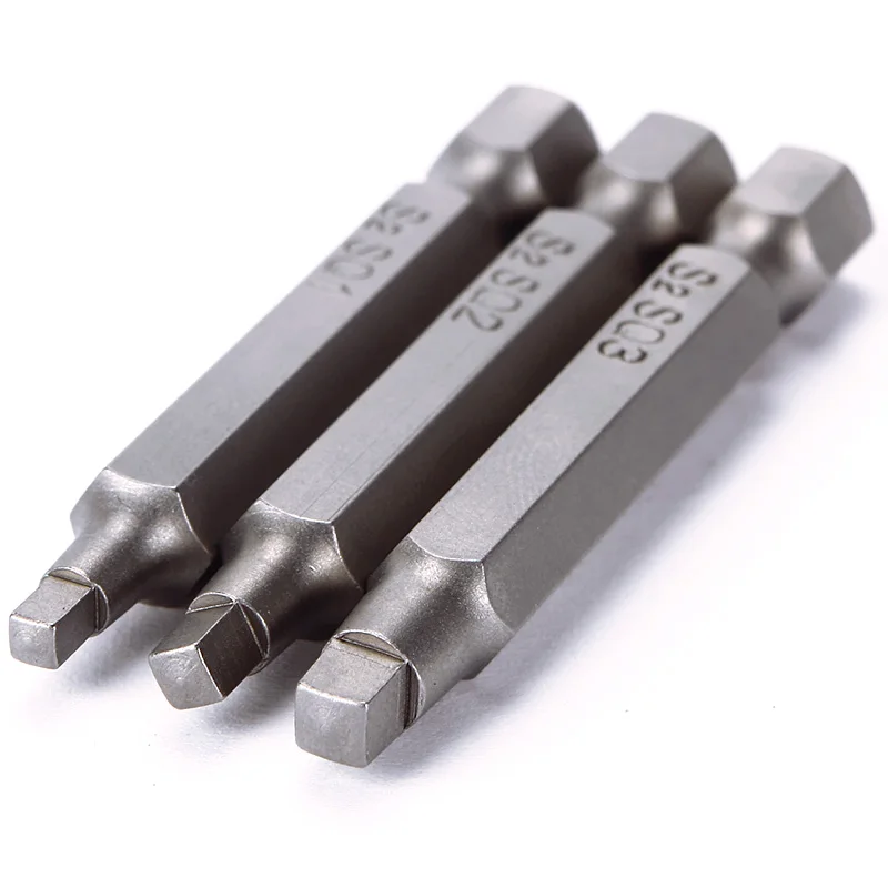 3Pcs/Set High Quality 50mm 1/4 Inch Magnetic Square Head Screwdriver Bits Hand Tools #95259
3Pcs/Set High Quality 50mm 1/4 Inch Magnetic Square Head Screwdriver Bits Hand Tools #95259