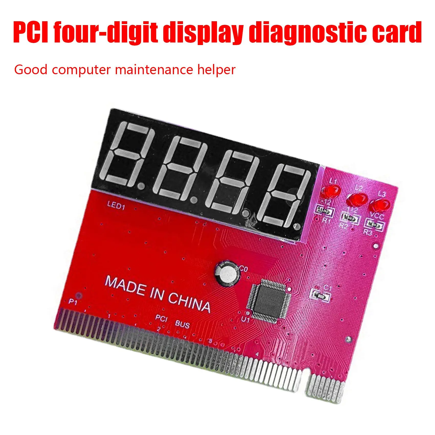 Компьютер PCI Тестовая карта материнская плата светодиодный 4-значный диагностический тестер отладочная карта ПК анализатор
Компьютер PCI Тестовая карта материнская плата светодиодный 4-значный диагностический тестер отладочная карта ПК анализатор
