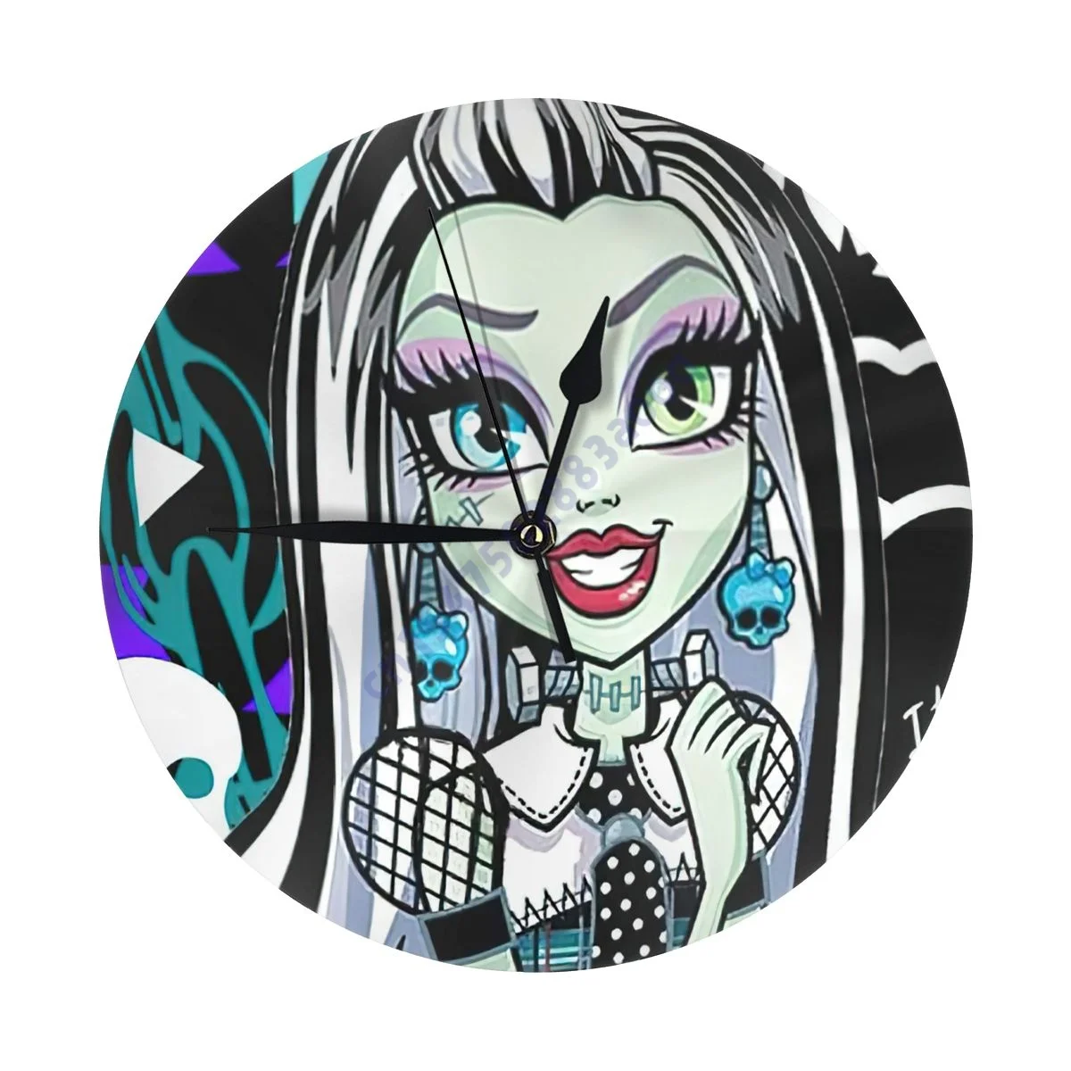 Frankie Monster High wall clock household retro French color country decoration no tick mute retro round clock luxury living
Frankie Monster High wall clock household retro French color country decoration no tick mute retro round clock luxury living