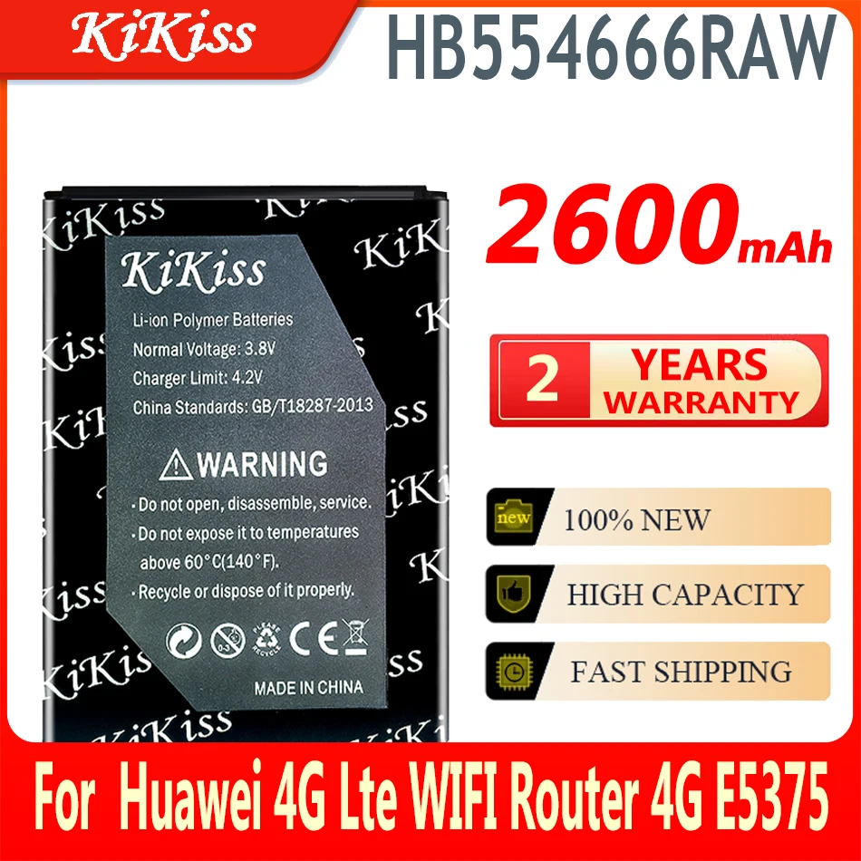 KiKiss Battery HB554666RAW For Hua wei For HUAWEI 4G Lte WIFI Router E5372 E5375 EC5377 E5373 E5330 E5336 E5351 E5372 E5356
KiKiss Battery HB554666RAW For Hua wei For HUAWEI 4G Lte WIFI Router E5372 E5375 EC5377 E5373 E5330 E5336 E5351 E5372 E5356