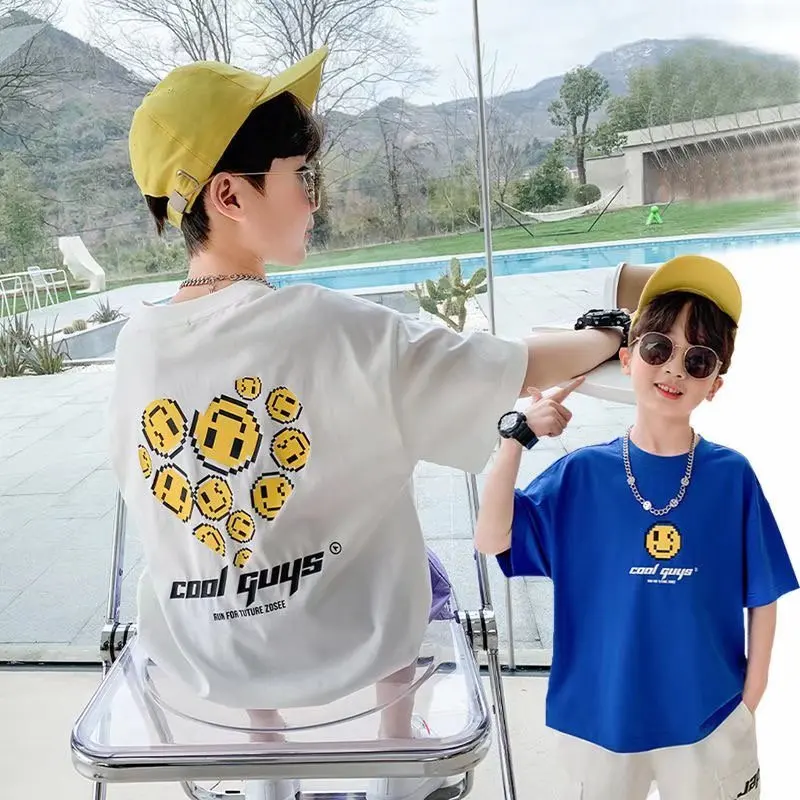 Summer Cotton Print Casual Round Neck Trendy Boy Children's Tops Family Outfit T Shirts In Bulk For Children Explosive Models
Summer Cotton Print Casual Round Neck Trendy Boy Children's Tops Family Outfit T Shirts In Bulk For Children Explosive Models