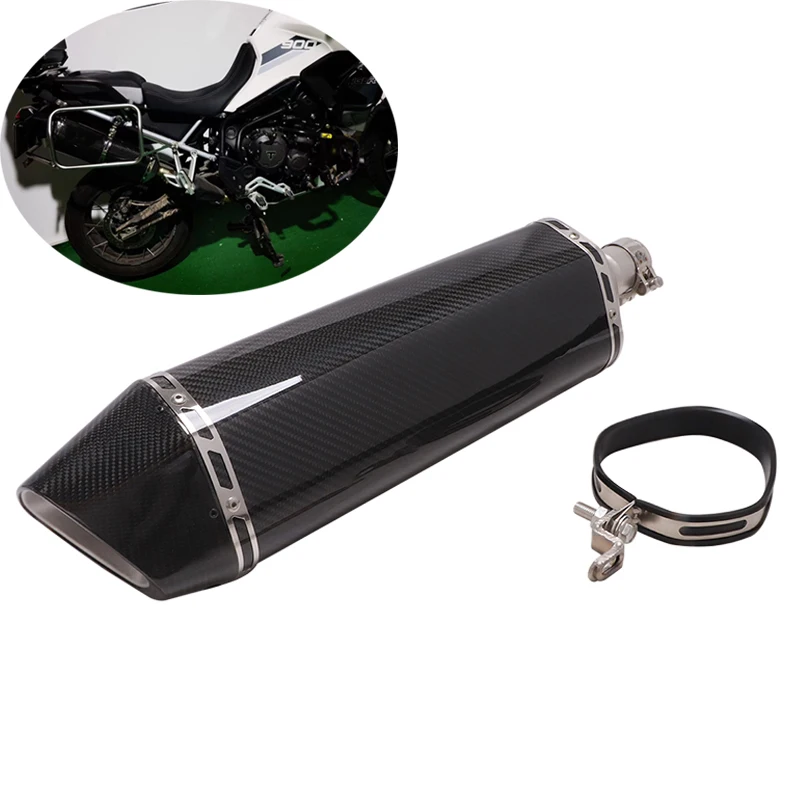 For Triumph Tiger 850 900 2020 2021 Exhaust Pipe Motorcycle Slip-on Muffler Escape Real Carbon Fiber with Removable DB Killer
For Triumph Tiger 850 900 2020 2021 Exhaust Pipe Motorcycle Slip-on Muffler Escape Real Carbon Fiber with Removable DB Killer