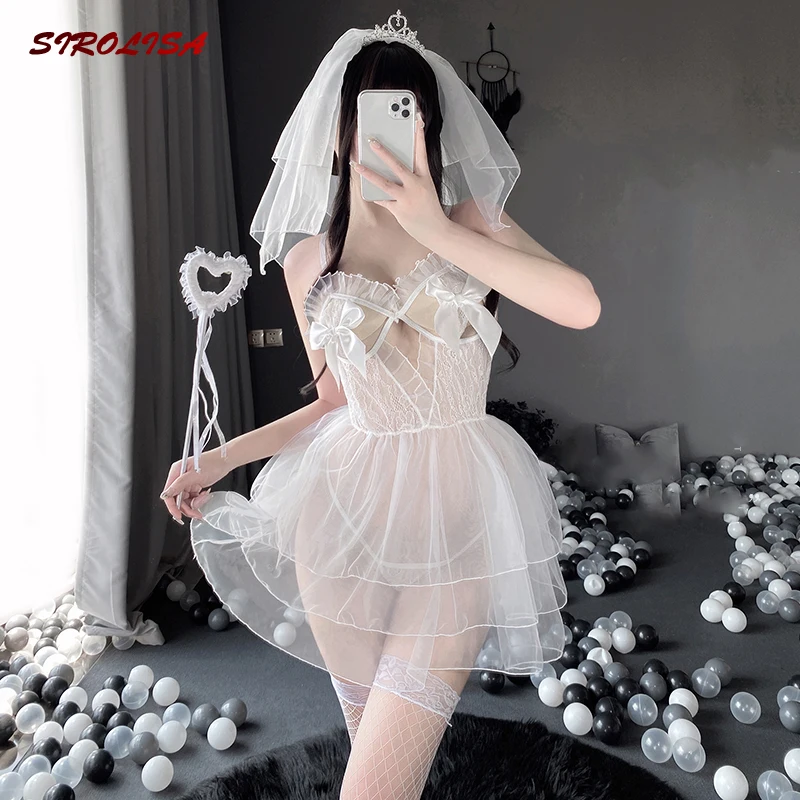 SIROLISA сетчатая ажурная кружевная черная свадебная одежда для косплея свадебная фата на бретельвечерние вечерняя экзотическая ночная рубаш...
SIROLISA сетчатая ажурная кружевная черная свадебная одежда для косплея свадебная фата на бретельвечерние вечерняя экзотическая ночная рубаш...