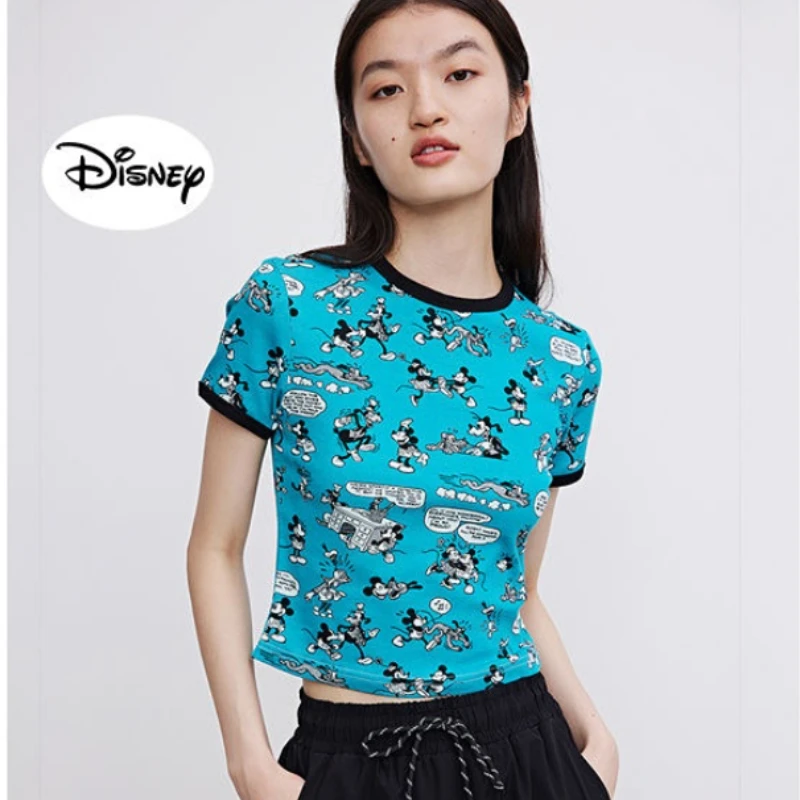 O Neck Cotton Colorblock Cropped Navel Top Women's Summer Casual Fashion T-Shirt Sexy Street Style Minnie Print Short Sleeve Top
O Neck Cotton Colorblock Cropped Navel Top Women's Summer Casual Fashion T-Shirt Sexy Street Style Minnie Print Short Sleeve Top