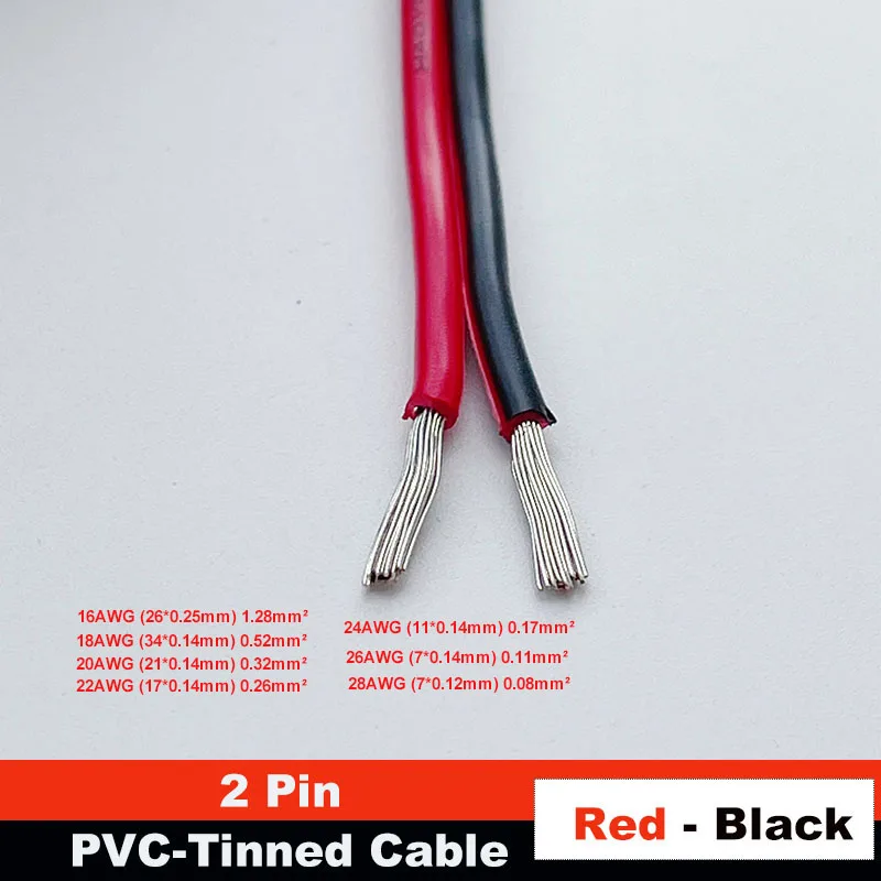 Силиконовый кабель bytebattle 2-контактный 28AWG-16AWG
Силиконовый кабель bytebattle 2-контактный 28AWG-16AWG
