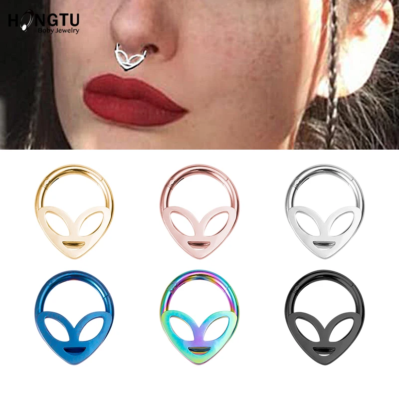 1PC Alien Hinged Segment Nose Hoop Rings 16G Women Surgical Steel Nose Rings Septum Clicker Ring Ear Daith Hoop Earring Piercing
1PC Alien Hinged Segment Nose Hoop Rings 16G Women Surgical Steel Nose Rings Septum Clicker Ring Ear Daith Hoop Earring Piercing