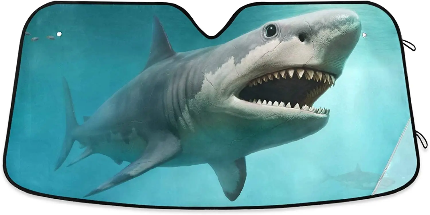 YiGee 3D Shark Car Windshield Sun Shade - Blocks UV Rays Sun Visor Protector, Sunshade to Keep Your Vehicle Cool and Damage Free
YiGee 3D Shark Car Windshield Sun Shade - Blocks UV Rays Sun Visor Protector, Sunshade to Keep Your Vehicle Cool and Damage Free