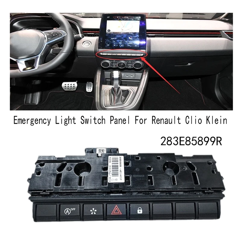283E85899R Car Emergency Light Switch Panel Lock Switch Assembly For Renault Clio Klein
283E85899R Car Emergency Light Switch Panel Lock Switch Assembly For Renault Clio Klein