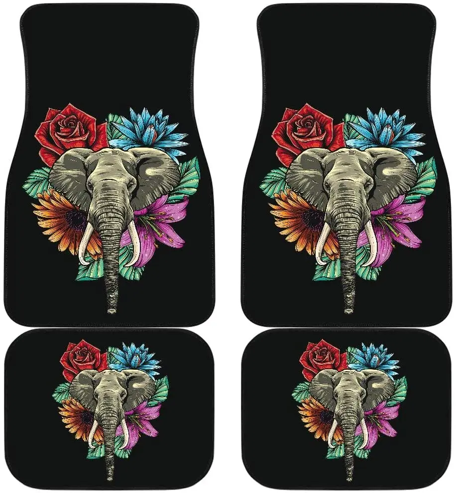 CHICKYSHIRT Elephant Flower Blossom Rose Daisy Customized Car Floor Mat, Universal Fit Auto Floor Mat Set of 4, Fit Most Vehicle
CHICKYSHIRT Elephant Flower Blossom Rose Daisy Customized Car Floor Mat, Universal Fit Auto Floor Mat Set of 4, Fit Most Vehicle